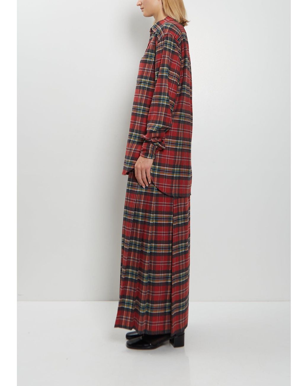 Meta Campania Collective Red Pablo Cotton Tartan Shirt