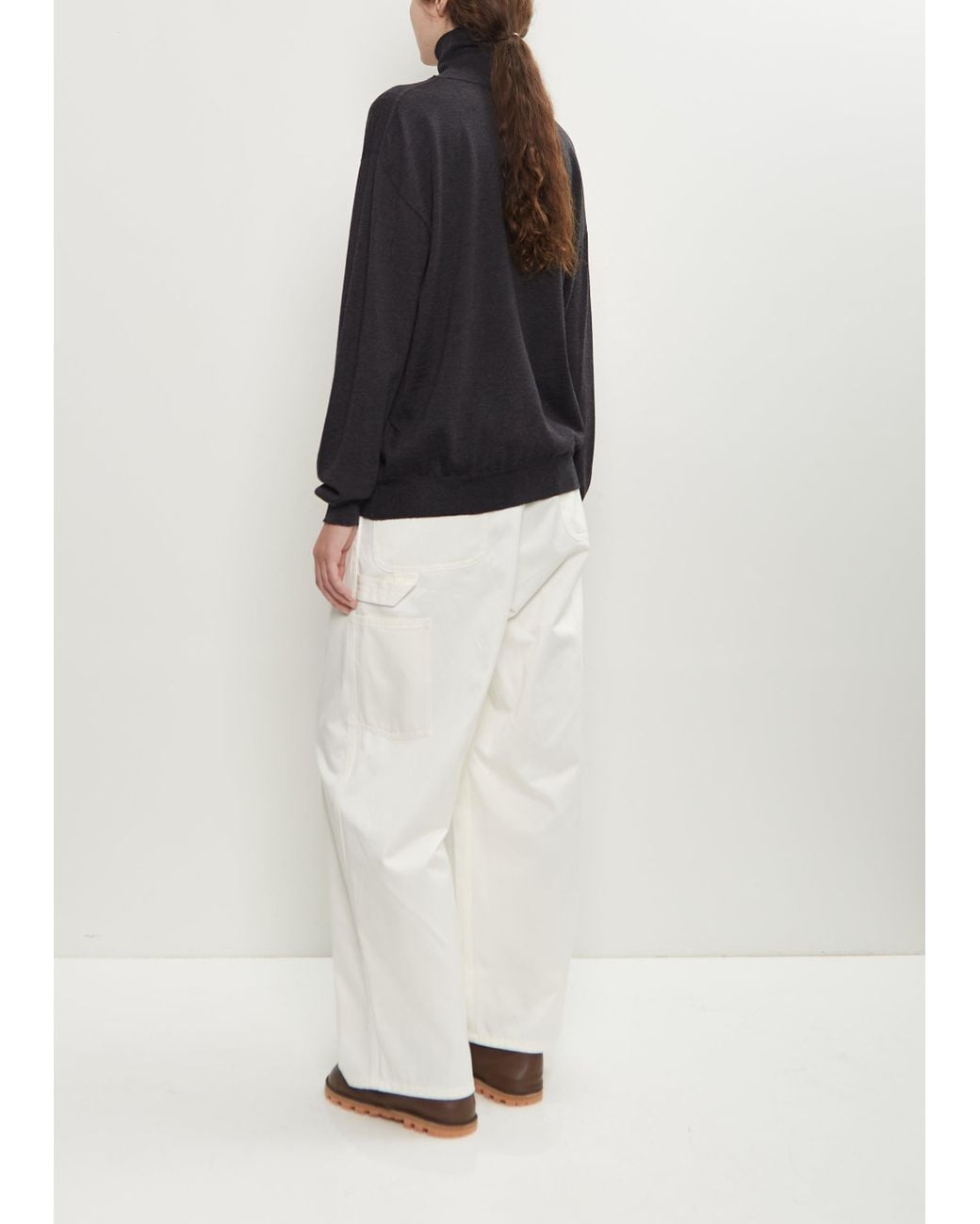 Sofie D'Hoore Black Maffei Wool Turtleneck Pullover