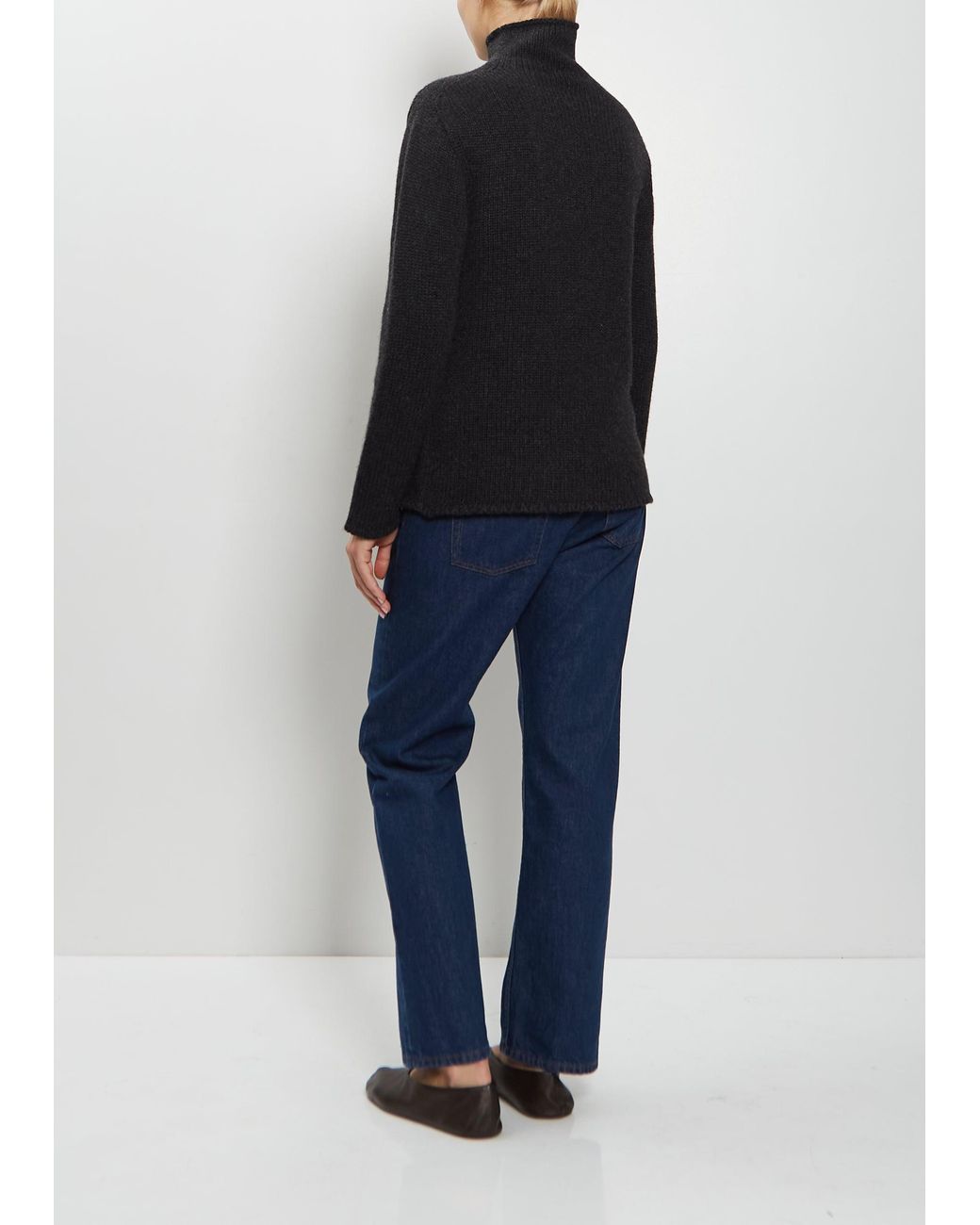 The Row Black Mariam Cashmere Top