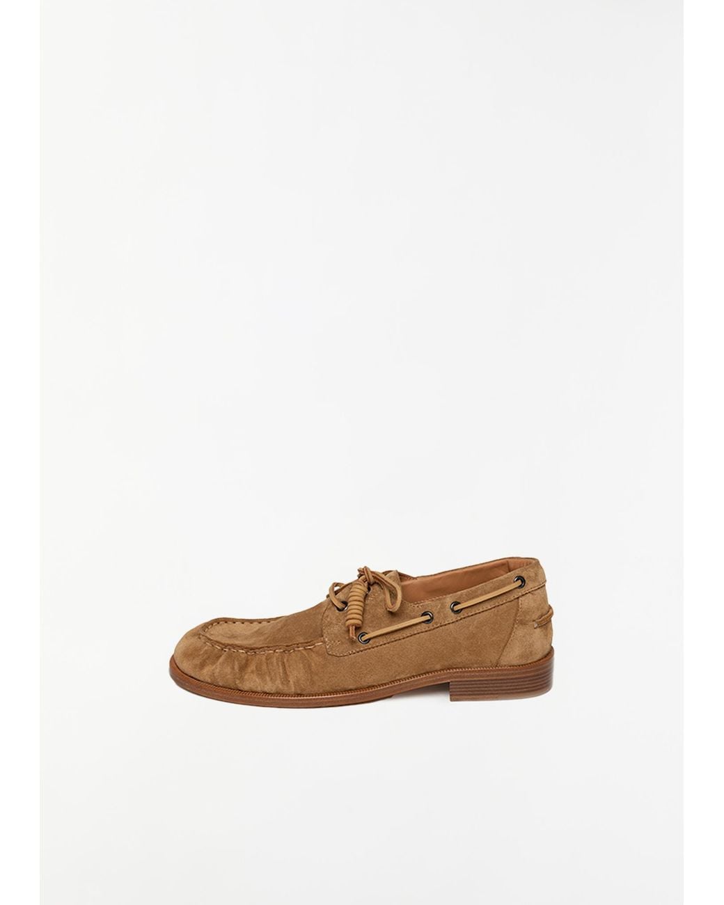Dries Van Noten White Boat Suede Loafer