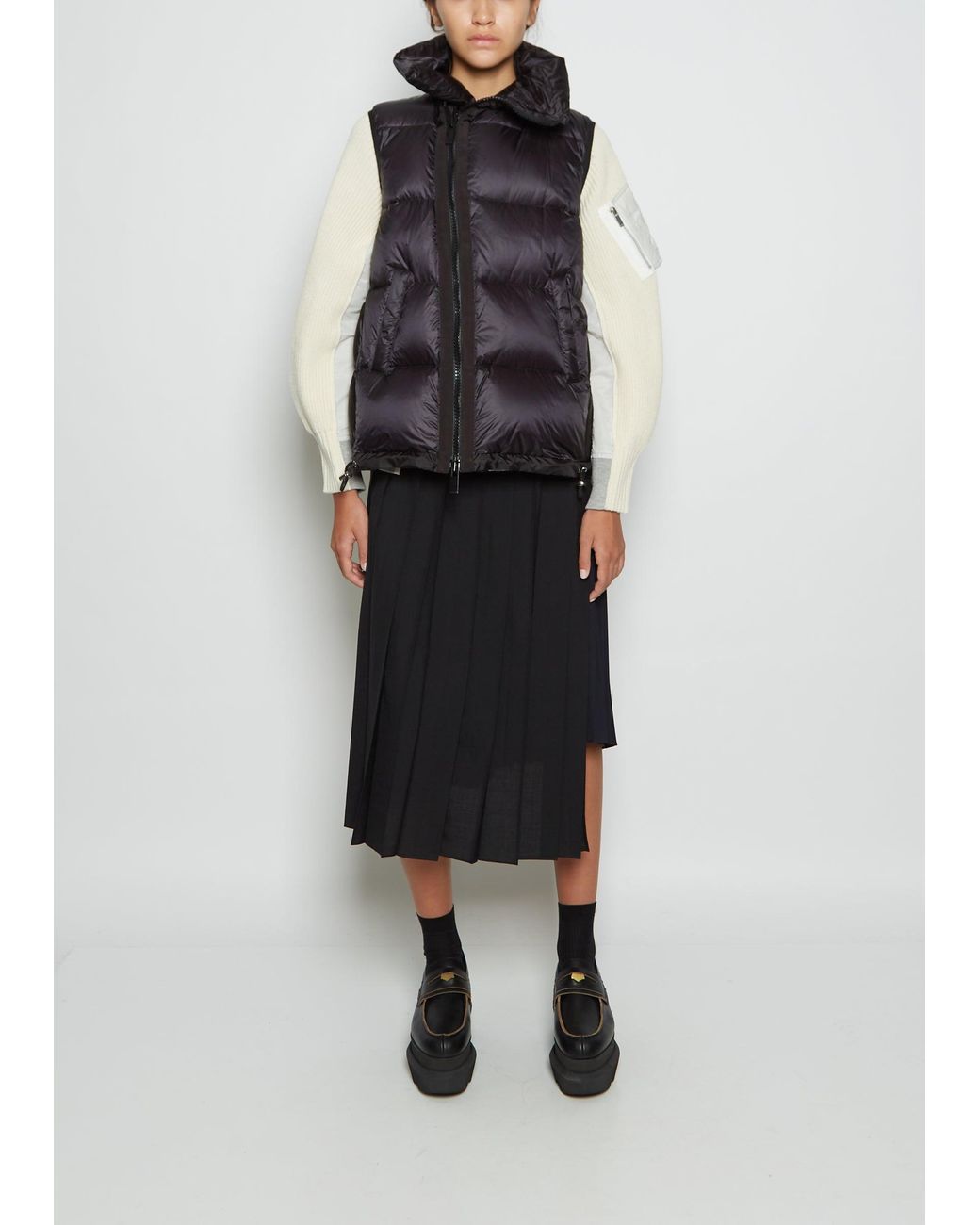 Sacai Nylon Puffer Vest Lyst