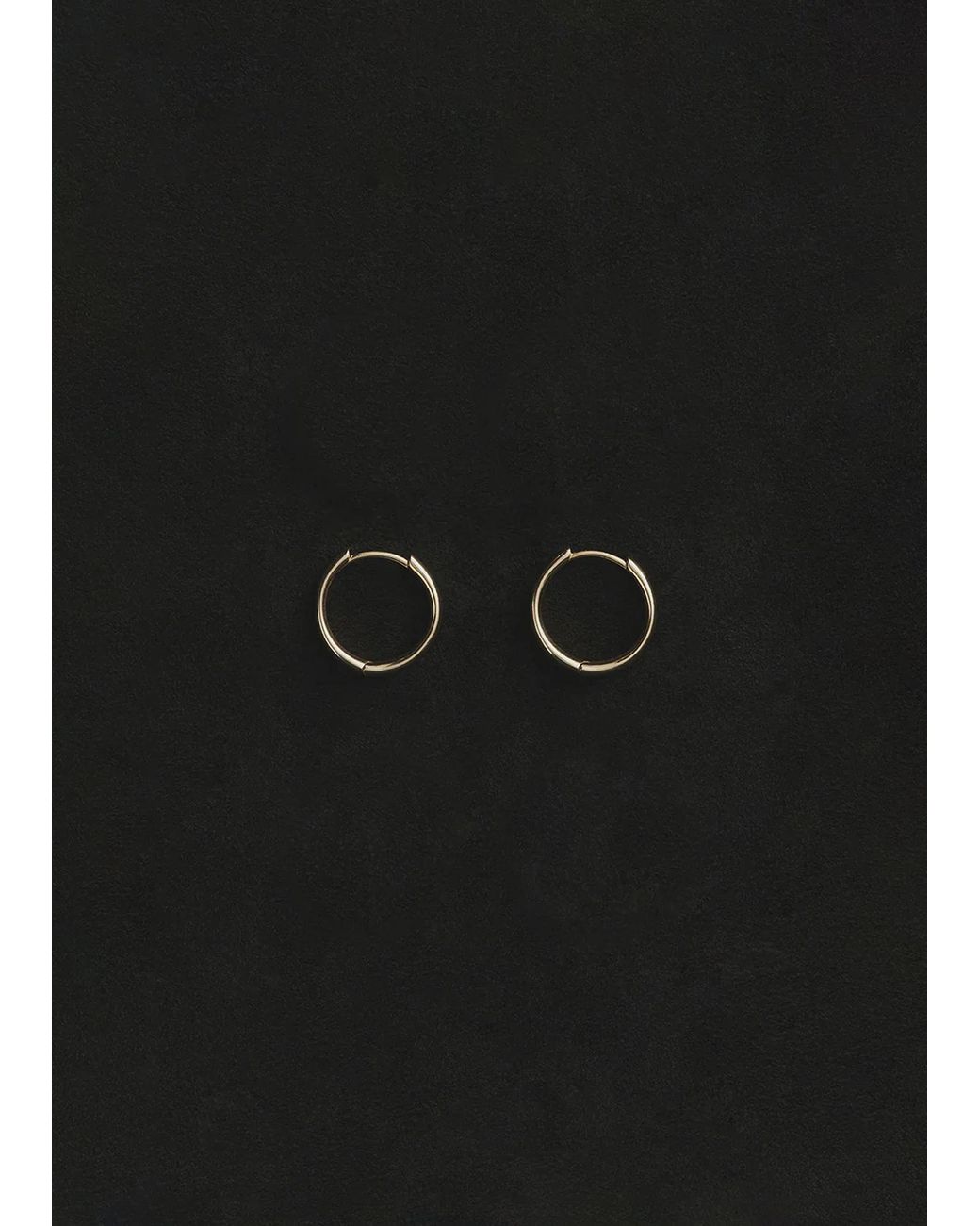 Sophie Buhai Black Gold Intrinsic Hoop Single