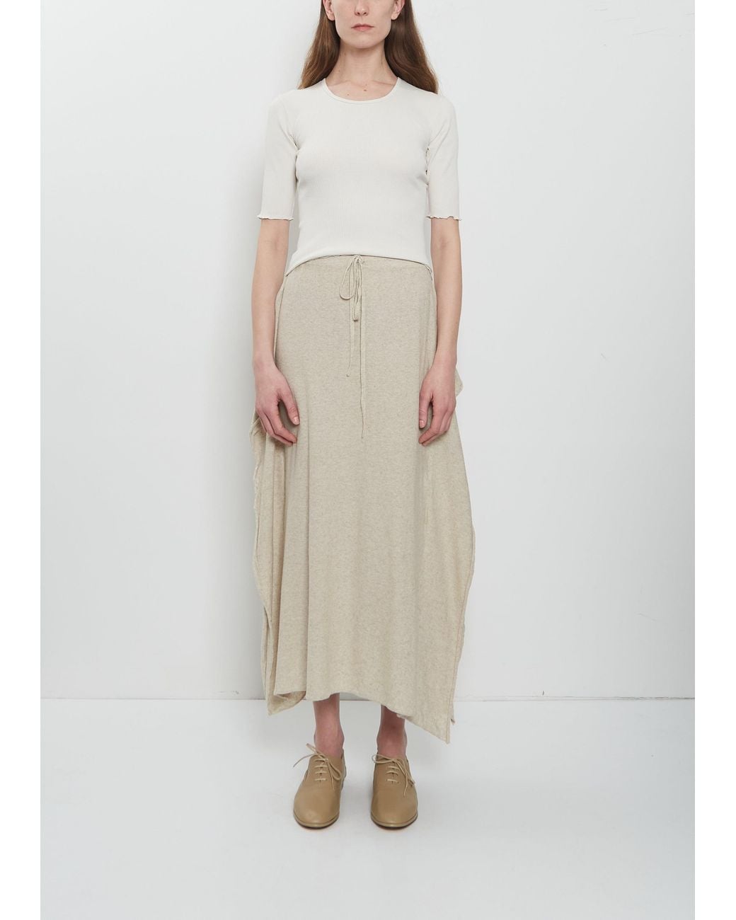 Lauren Manoogian Natural Wave Cotton Linen Skirt