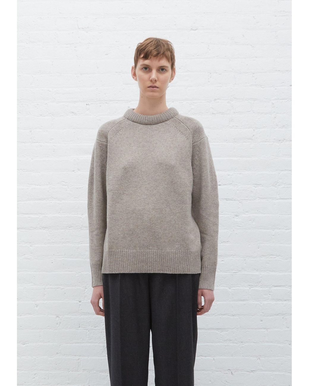 Loulou Studio Ratino Wool & Cashmere Sweater in Grey | Lyst Canada