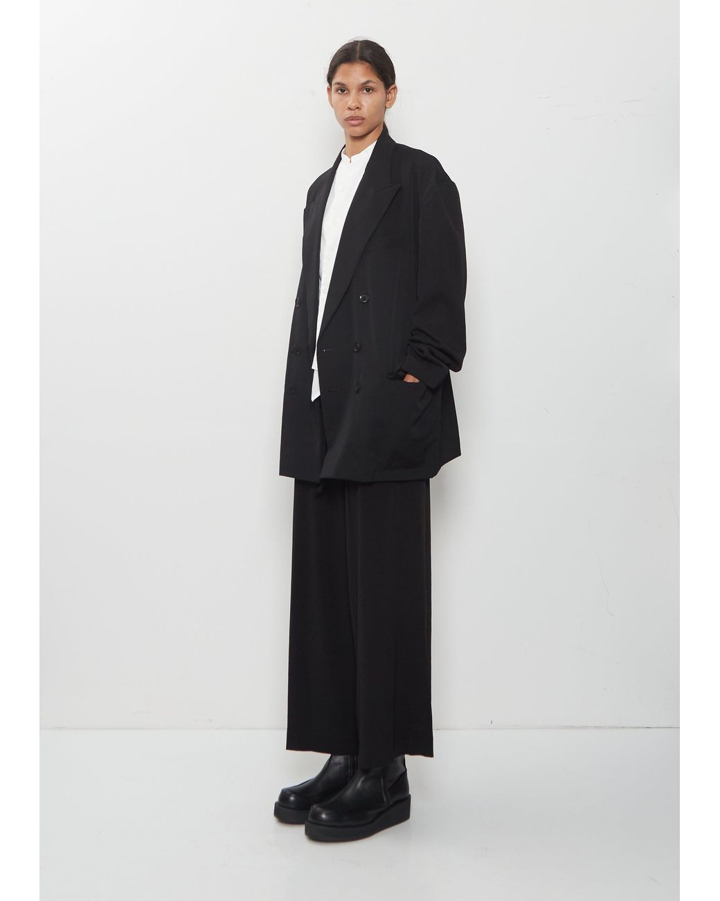 Y's Yohji Yamamoto Black Tailored Wool Jacket