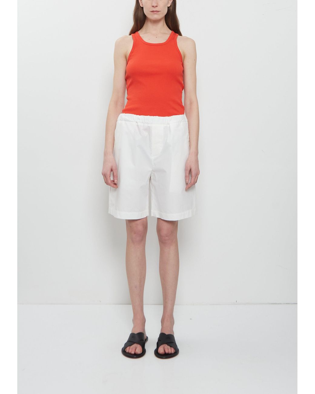 Meta Campania Collective White Ed Unlined Cotton Drawstring Shorts