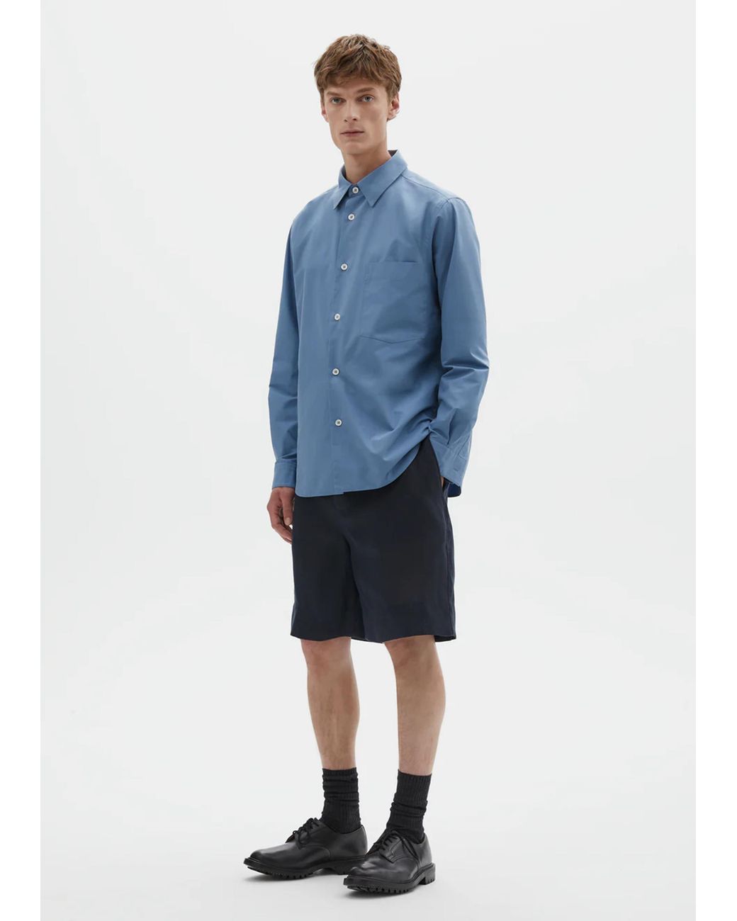 Margaret Howell Blue Basic Shirt