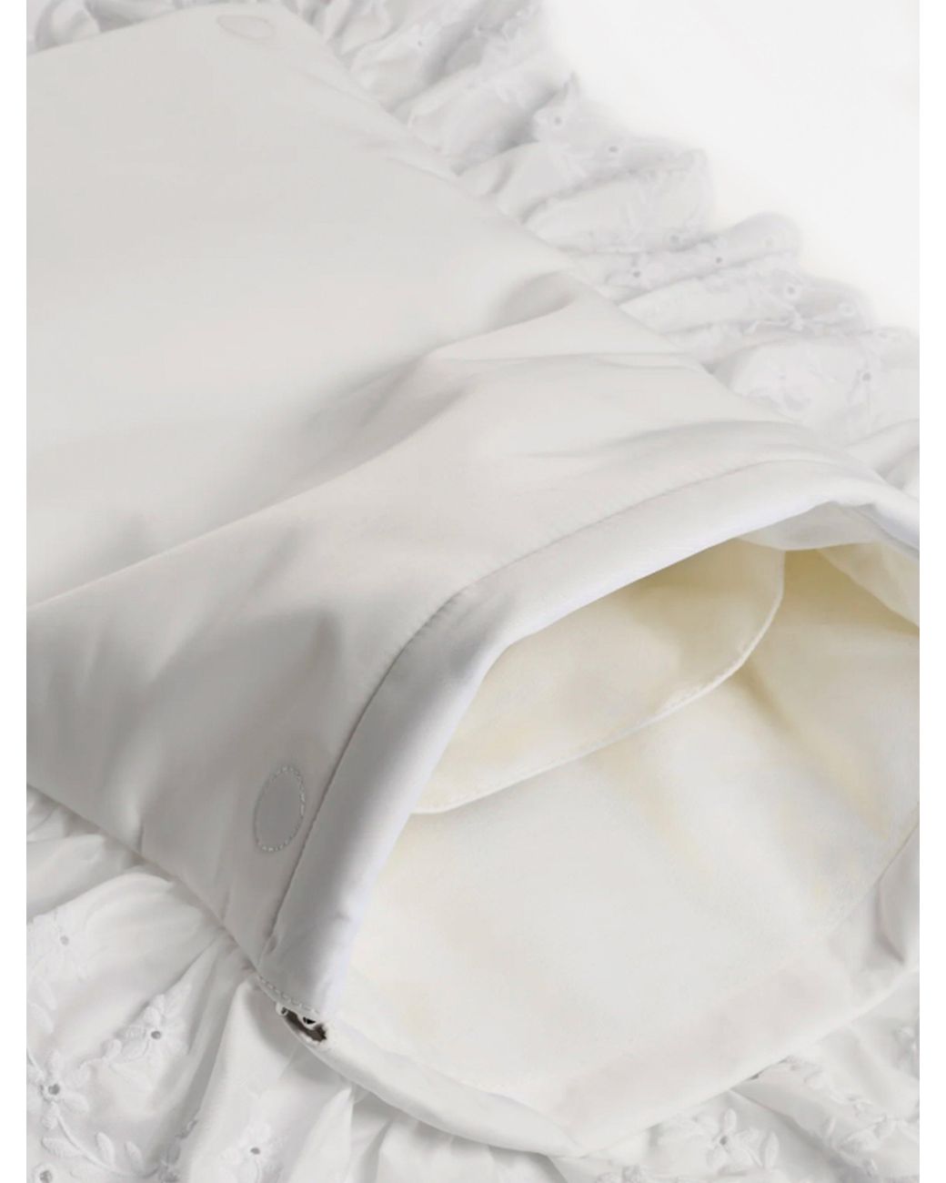 Simone Rocha White Embellished Pillowcase Clutch Bag