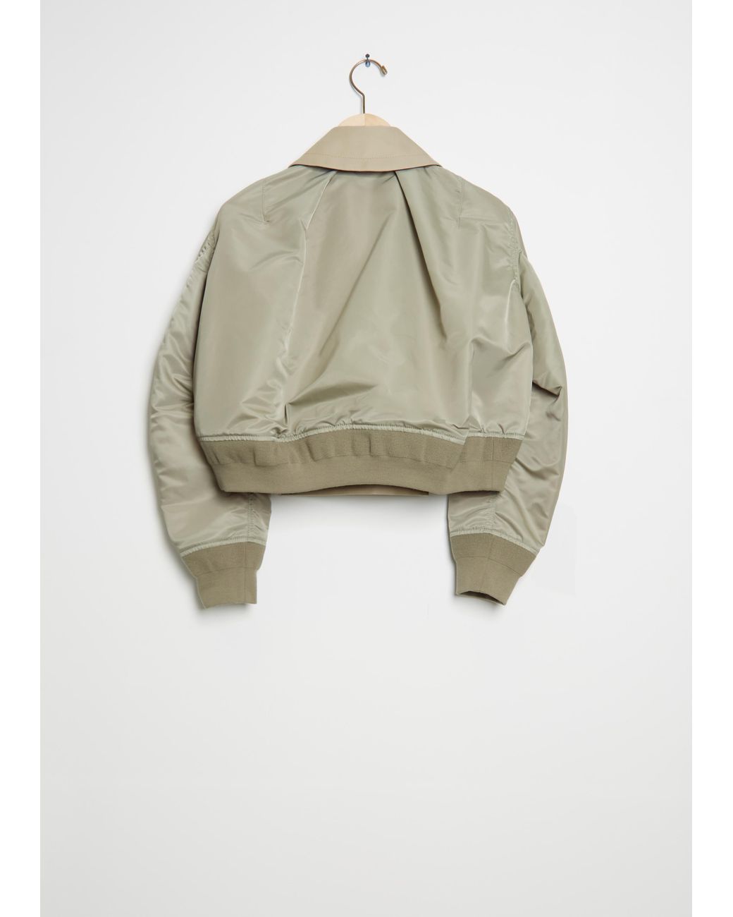 Sacai Nylon Twill Blouson Jacket in Natural | Lyst