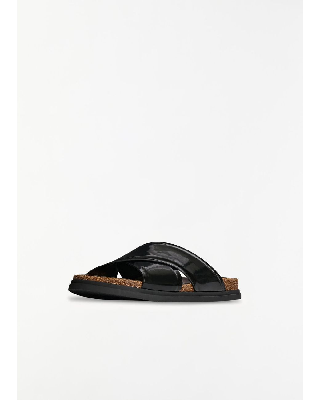 The Row White Cross Leather Sandal