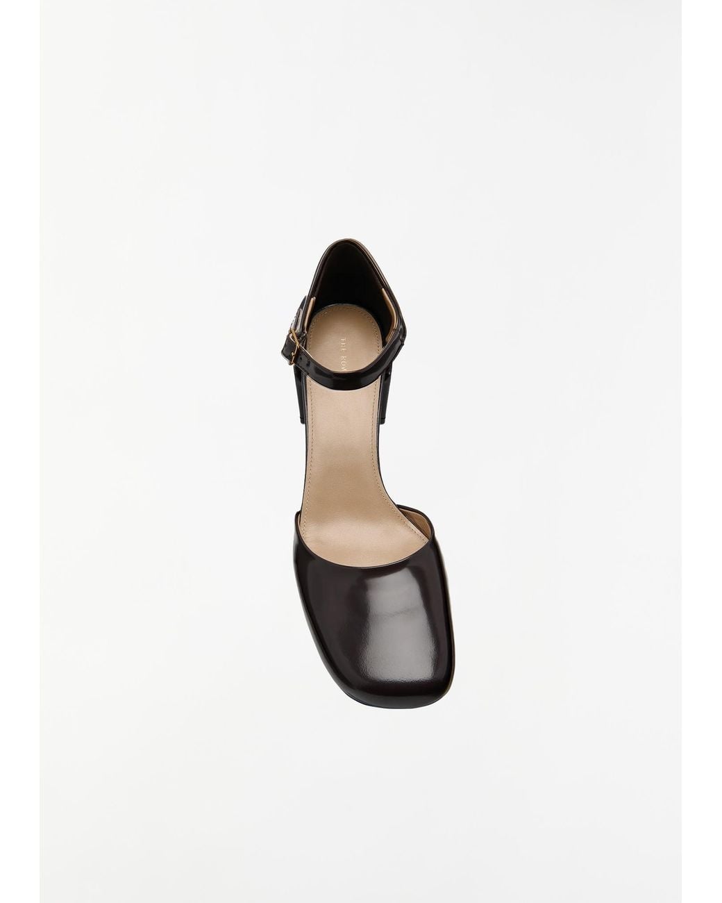 The Row White Penelope Ankle Strap
