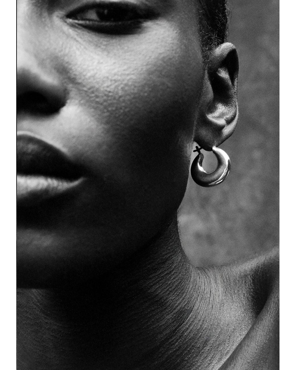 Sophie Buhai Black Discus Silver Hoops