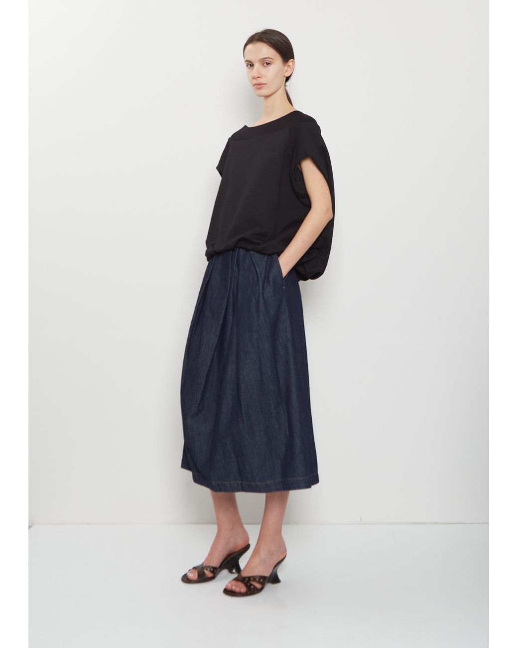 Dries Van Noten Blue Hamels Cotton Top