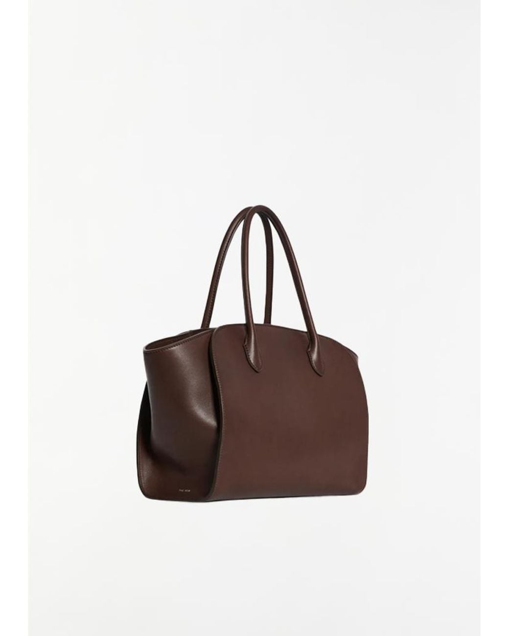 The Row Brown Marlo 12 Saddle Leather Bag