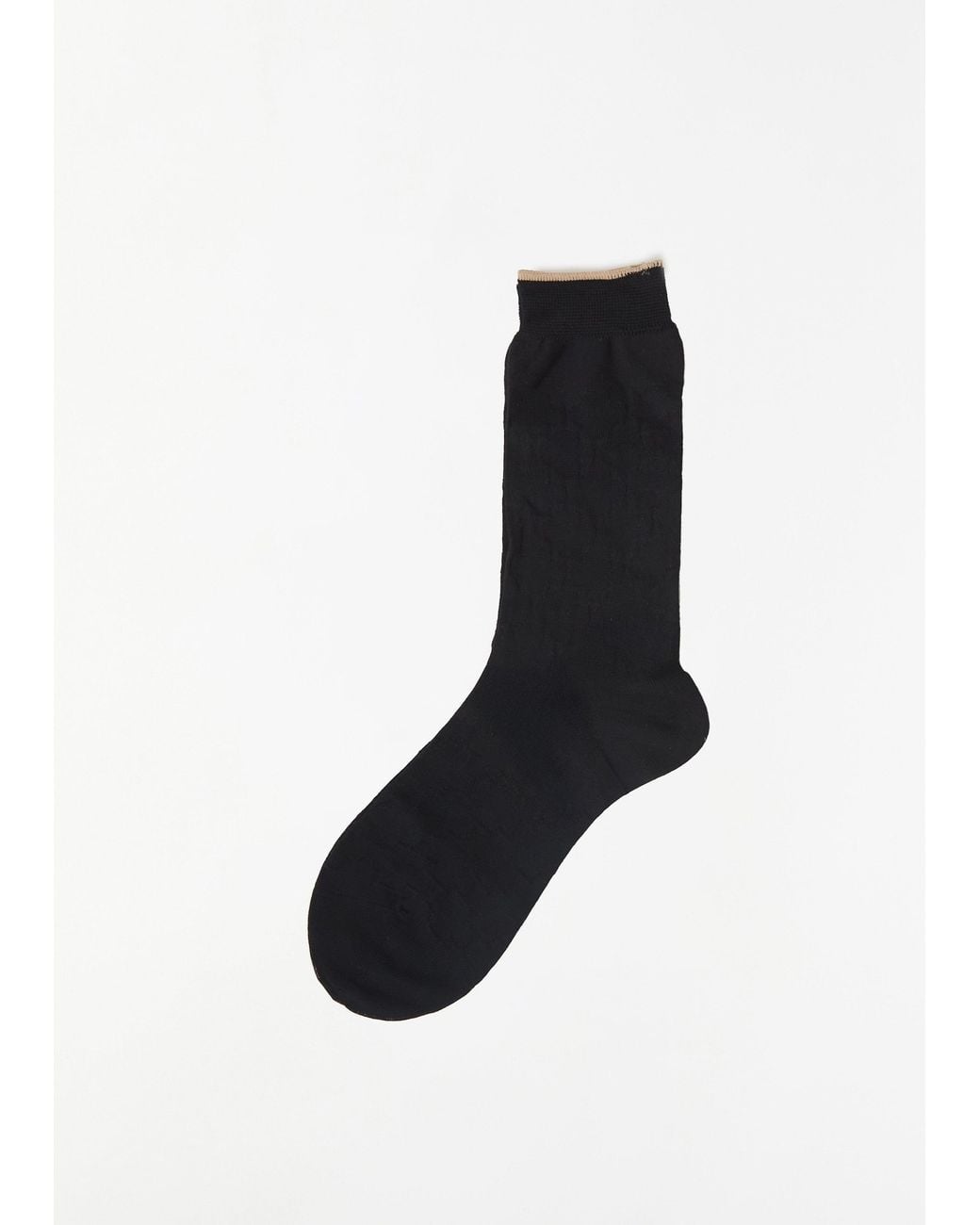 Antipast Black Mono-color Flower Socks