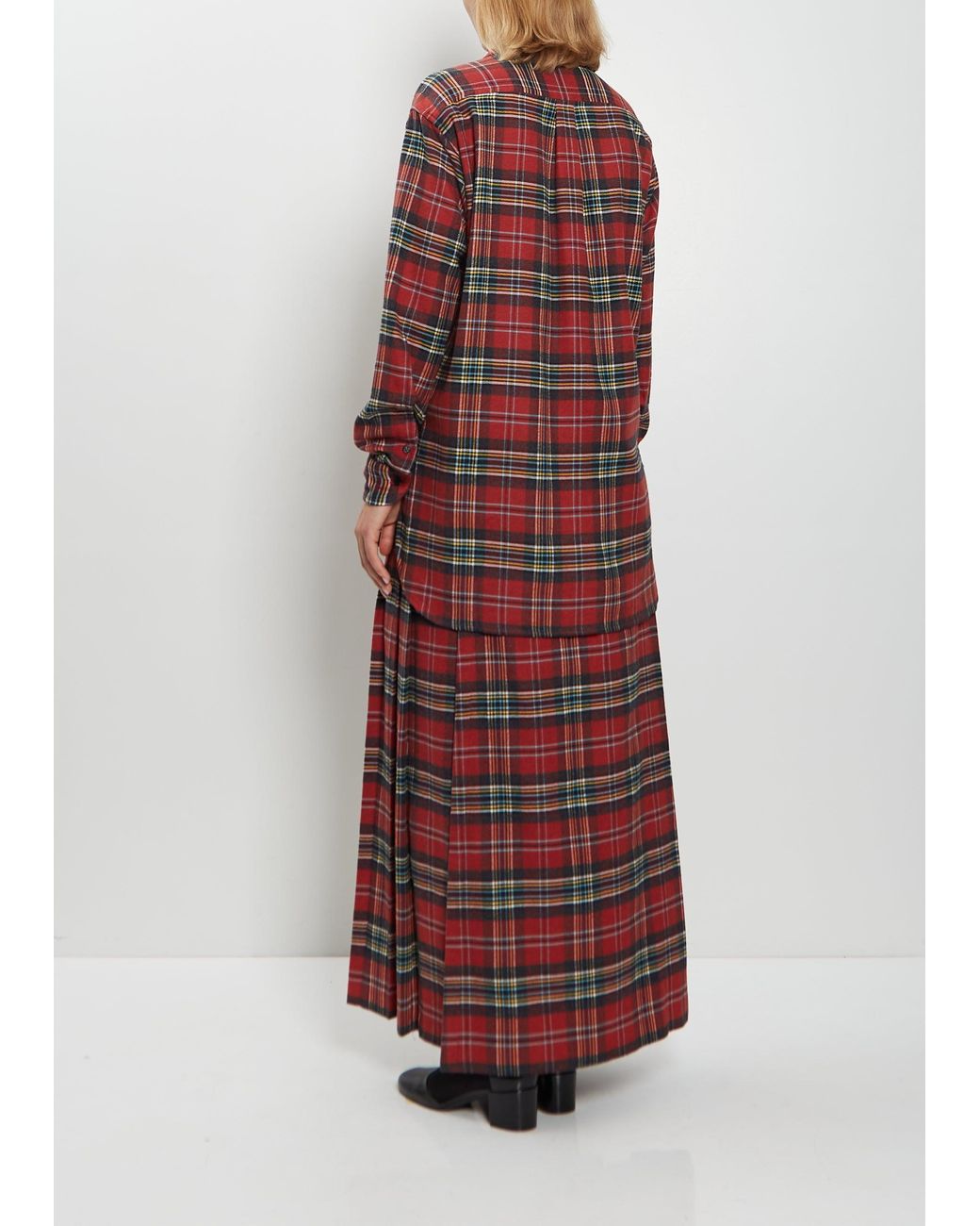 Meta Campania Collective Red Pablo Cotton Tartan Shirt