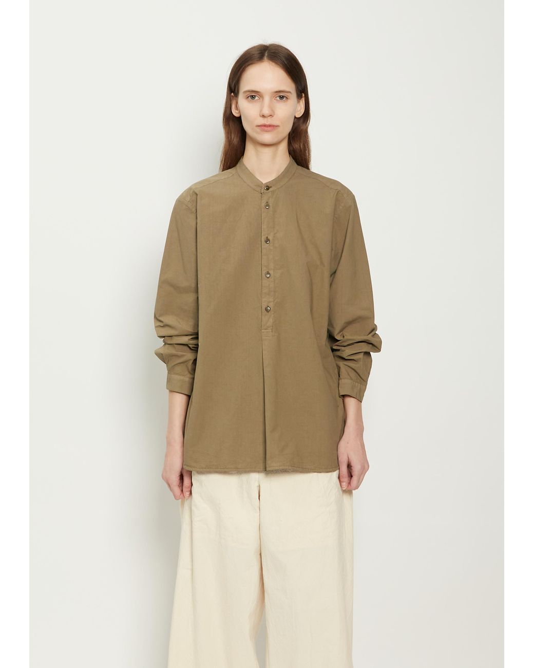 Toogood The Botanist Cotton Shirt in Natural | Lyst