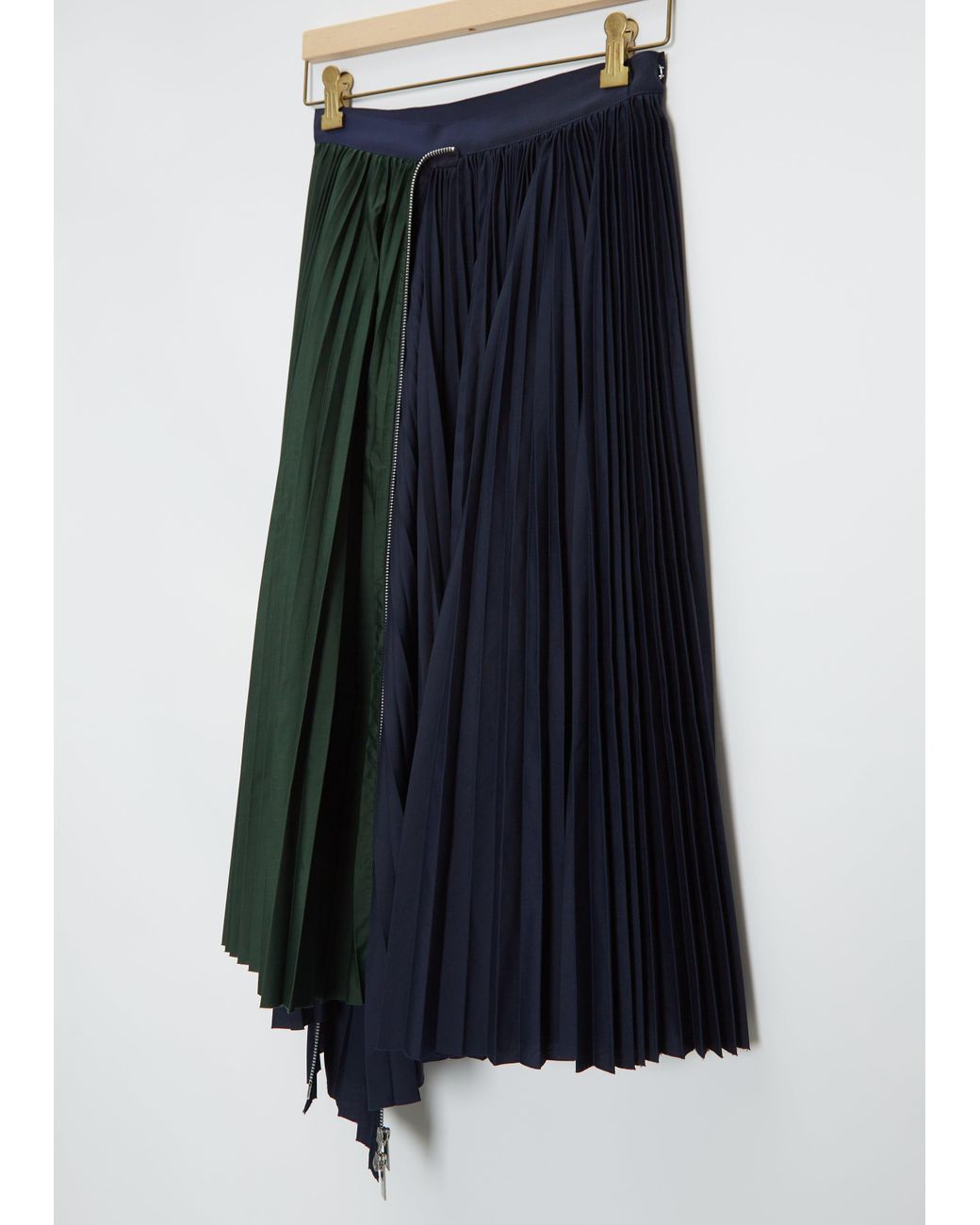 sacai 24SS Cotton Poplin Zipper Skirt