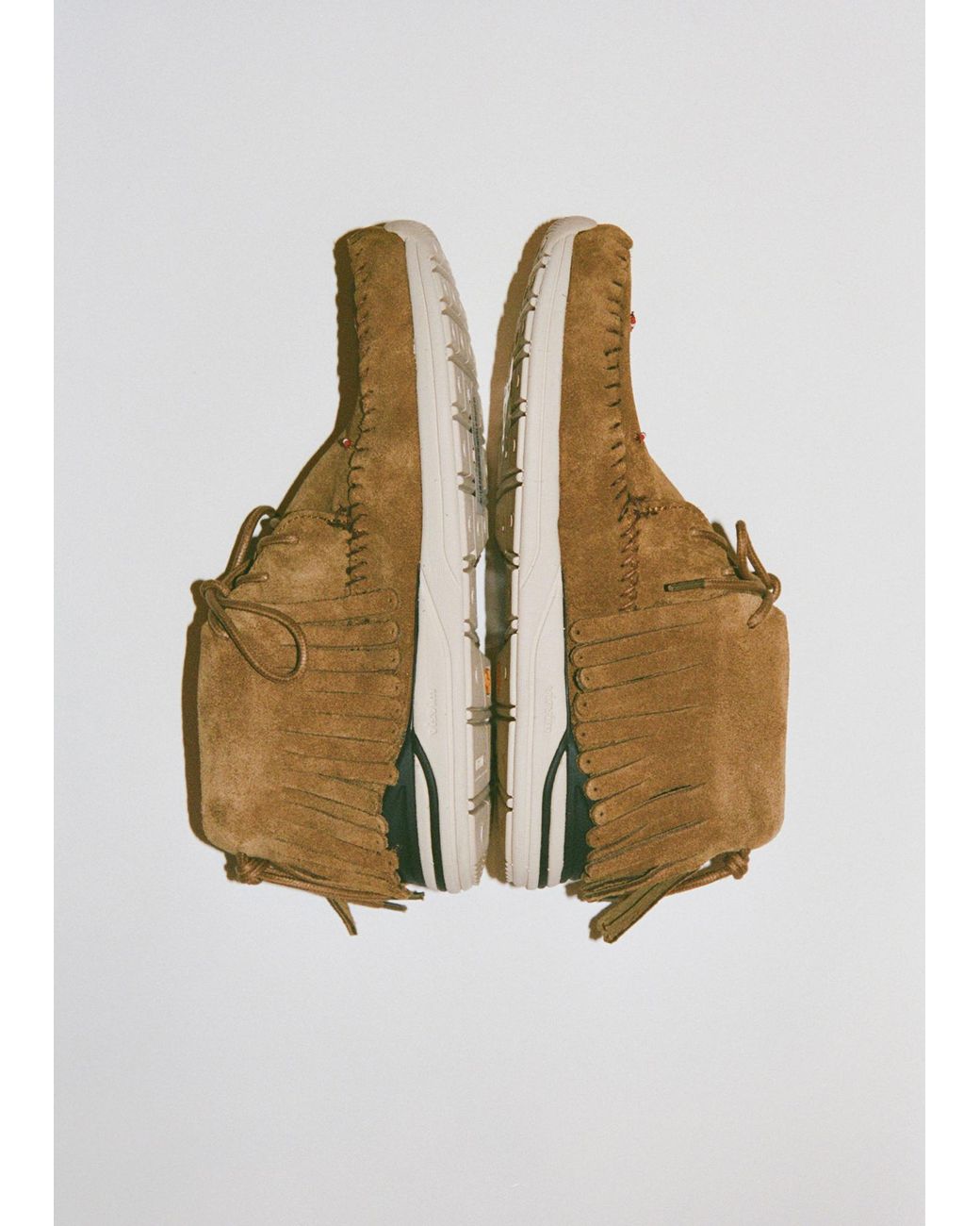 Visvim White Suede Lace-up Boots