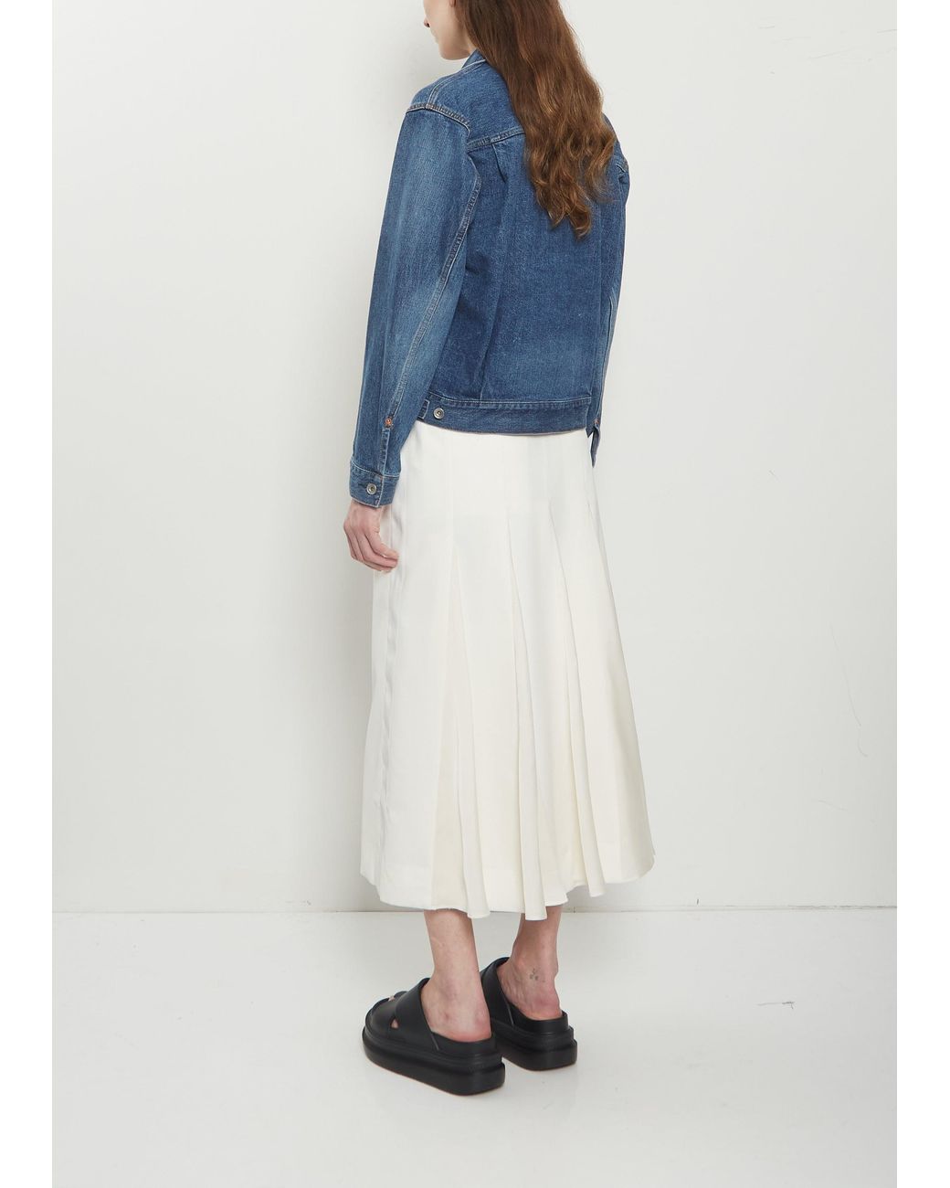Sacai Blue Double-breasted Denim Jacket
