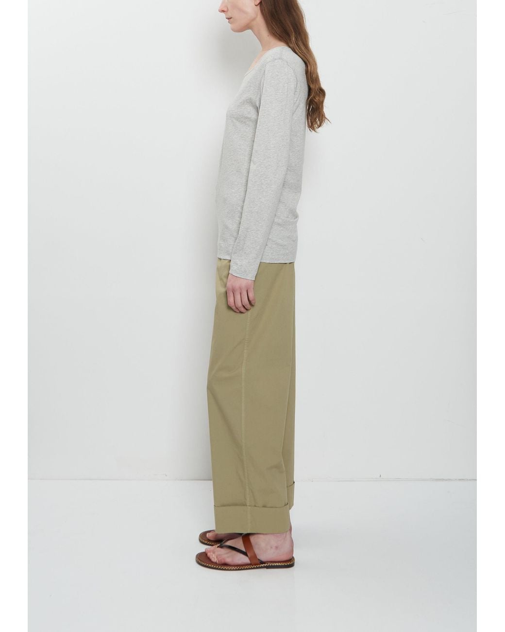 Dries Van Noten Gray Hulleta Cotton T-shirt