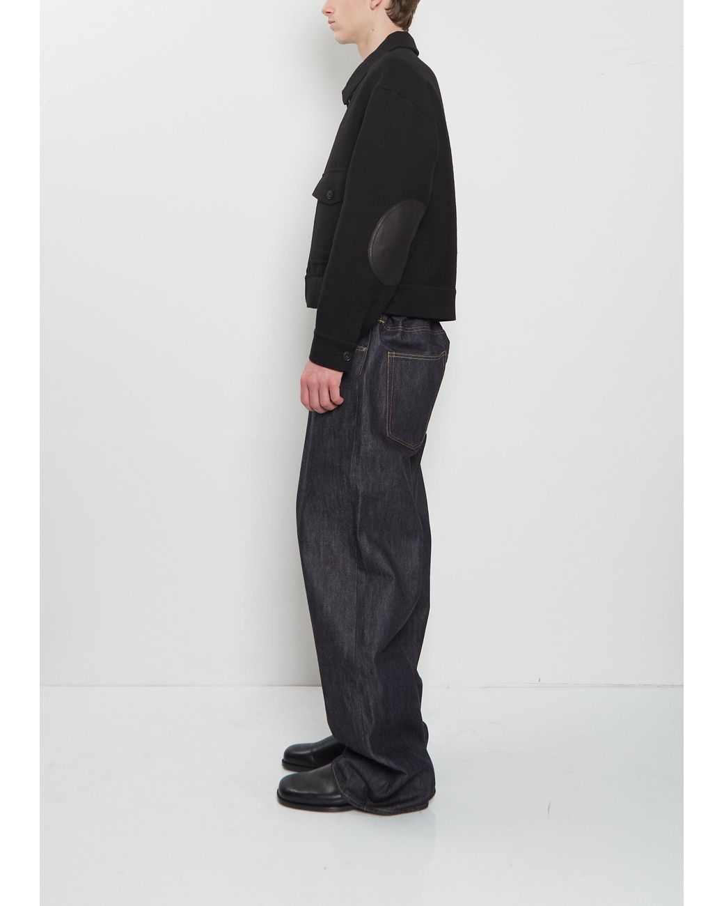 Visvim Men Black Langley Wool Linen Jacket