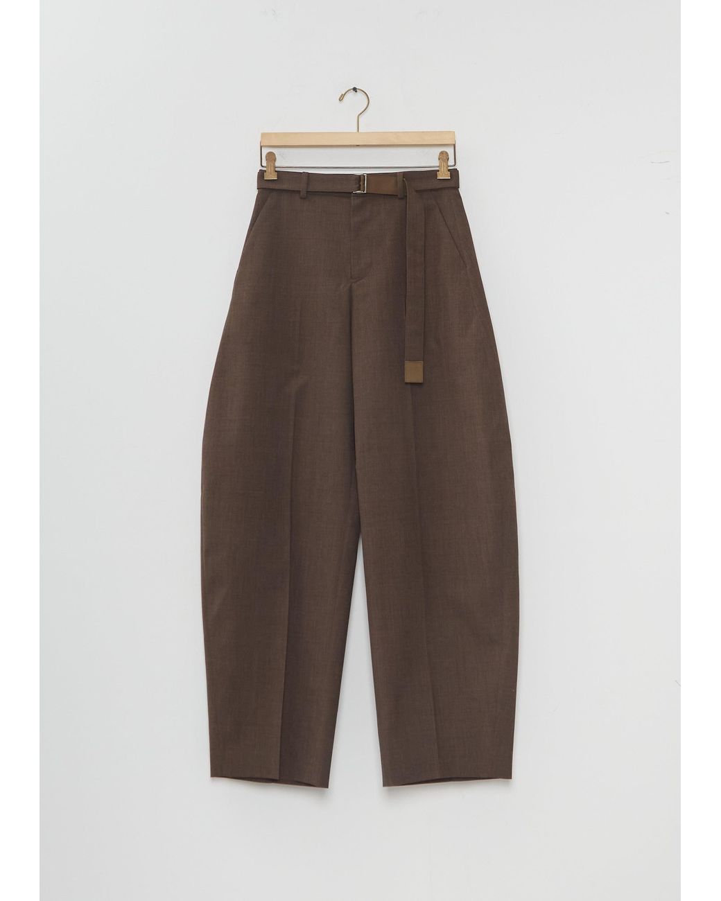 Sacai Brown Wool Suiting Pants
