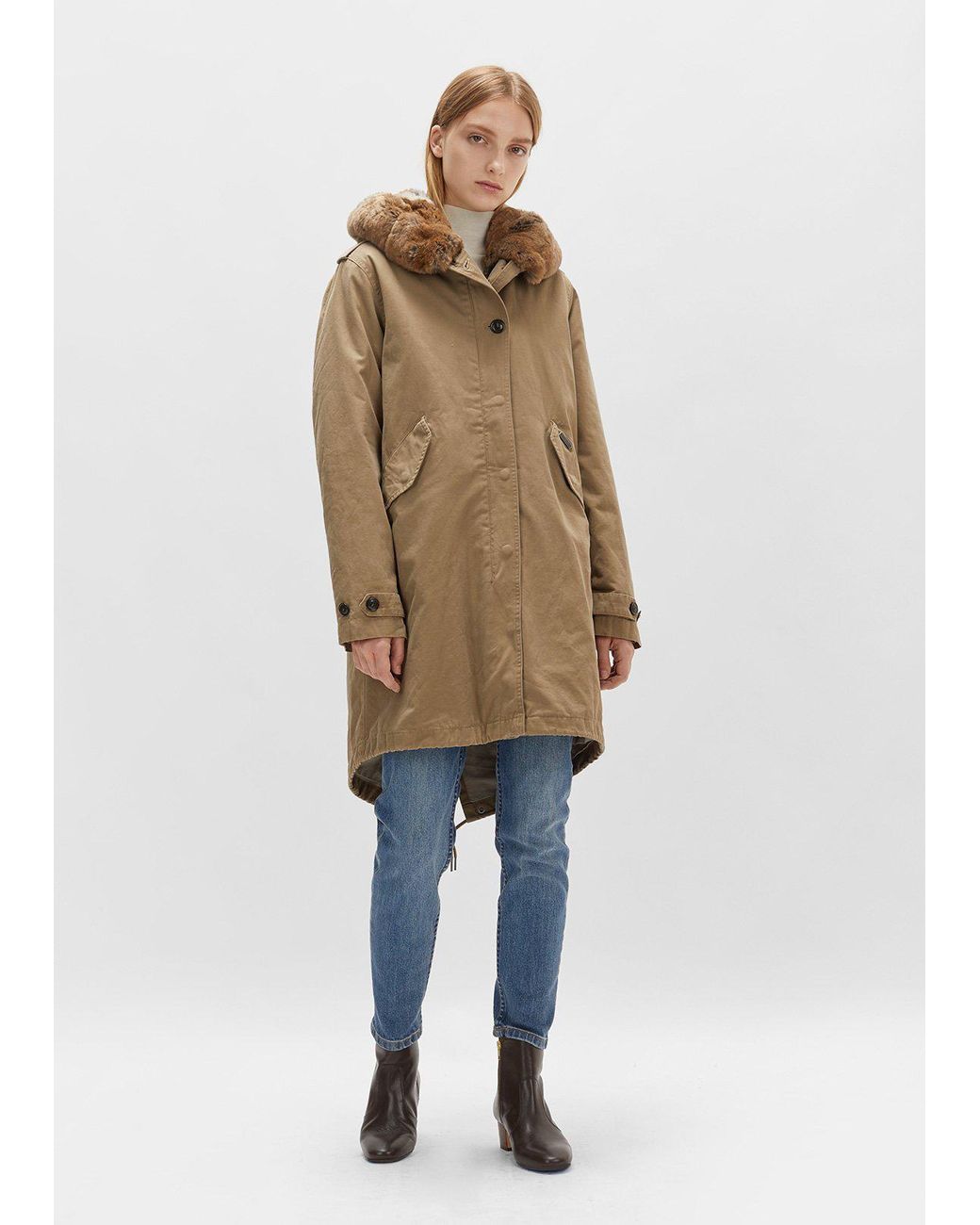 Woolrich Literary Rex Eskimo Parka in Natural | Lyst