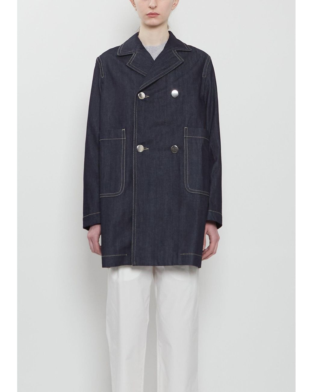Sofie D'Hoore Blue Callet Cotton Denim Jacket