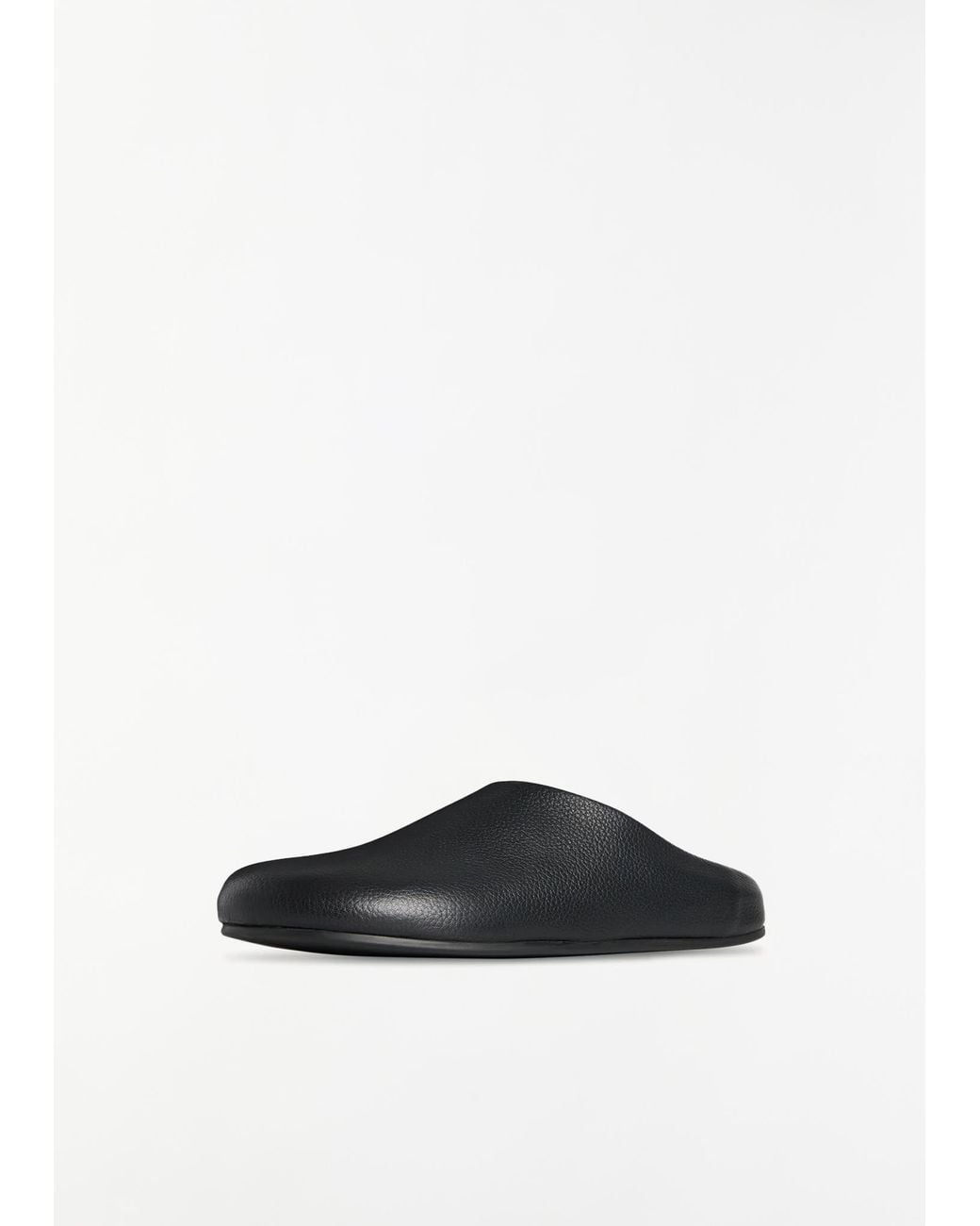 The Row White Hudson Leather Slide