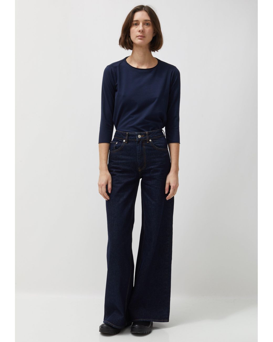 Hope Thrill Denim Jeans in Dark Blue 