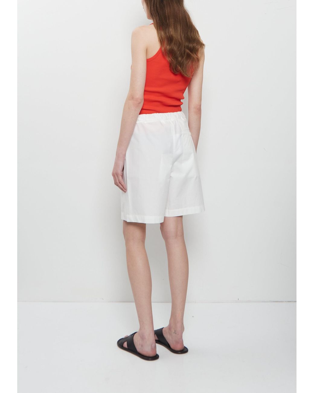 Meta Campania Collective White Ed Unlined Cotton Drawstring Shorts