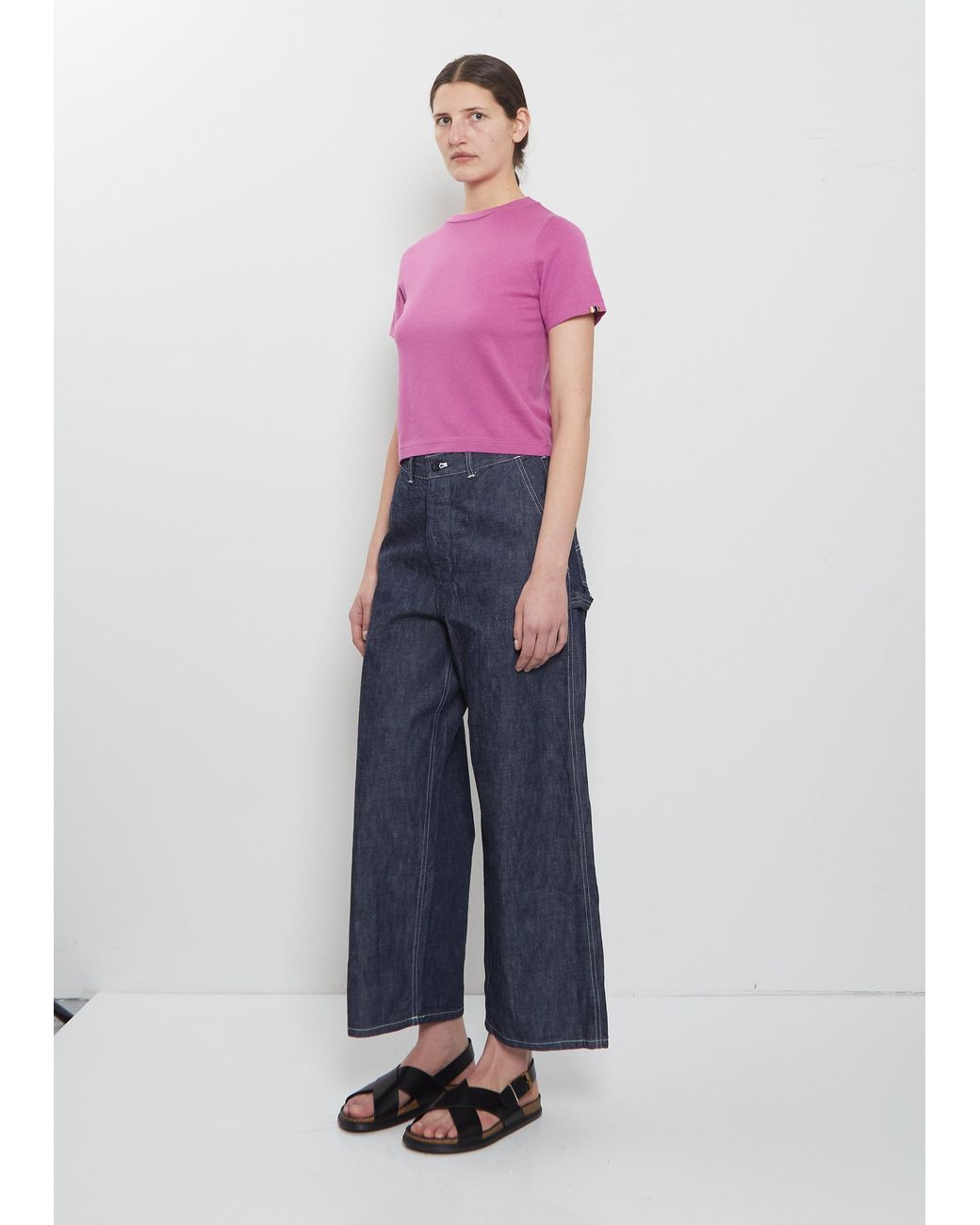 Extreme Cashmere Blue N°267 Tina Cotton Cashmere Top