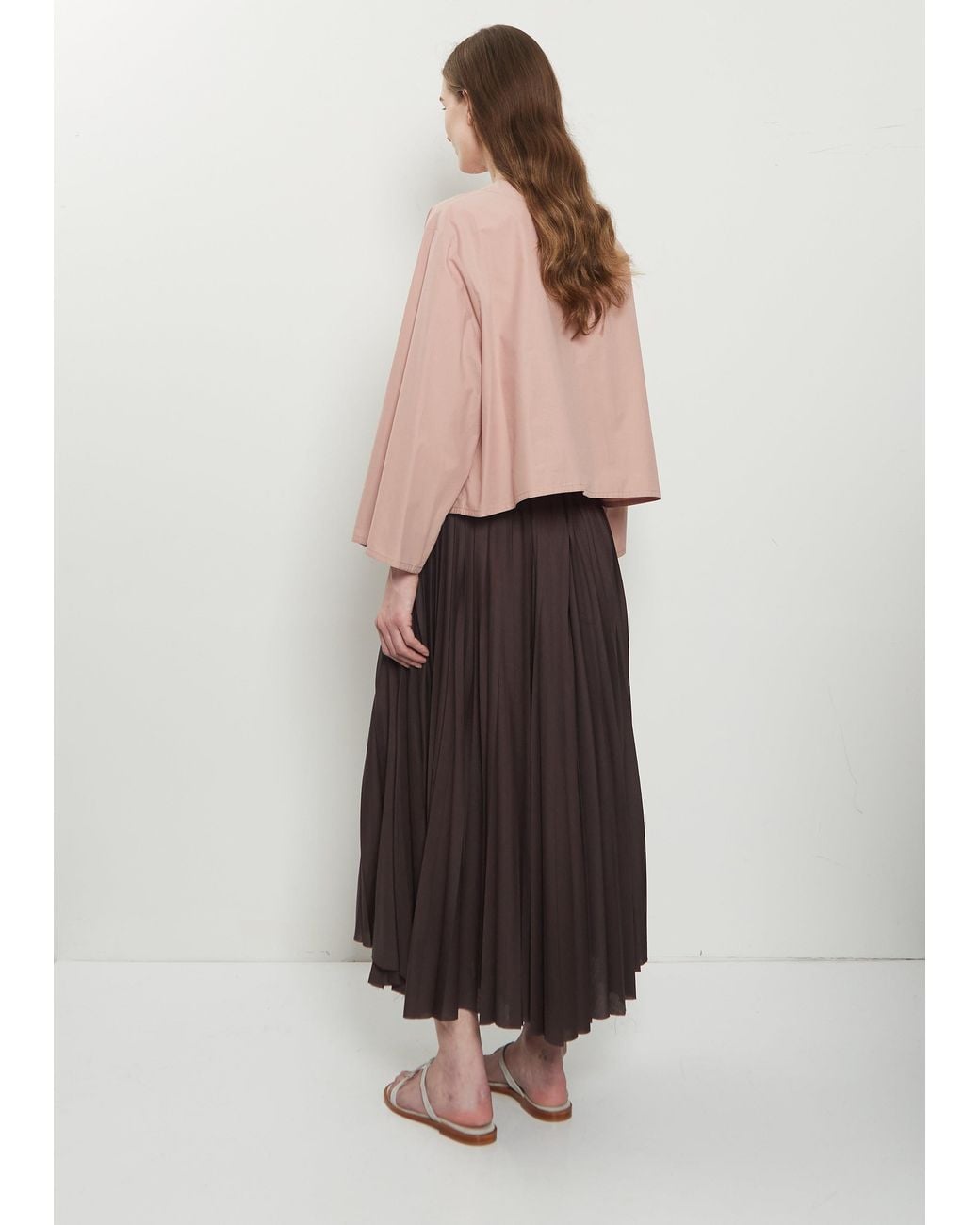 Dusan Pink Cotton Popeline Chunky T-shirt