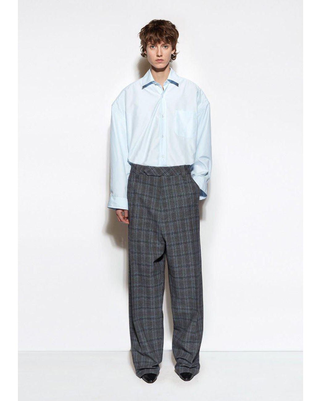 Vetements Baggy Suit Pants in Gray for Men | Lyst
