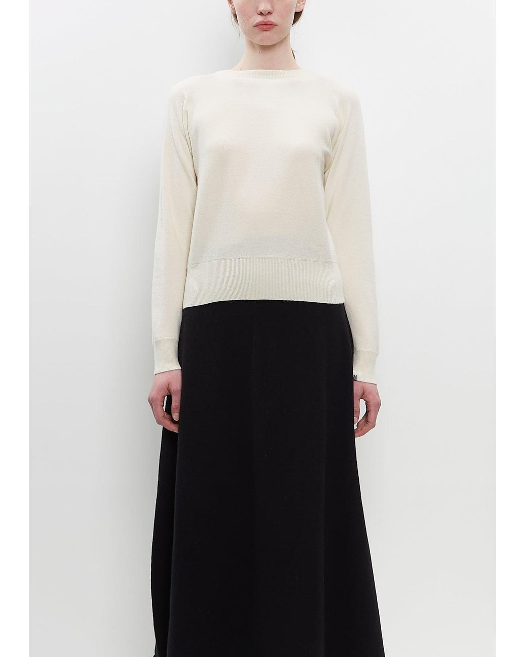 Extreme Cashmere White Cashmere Nylon N°382 Belle Sweater