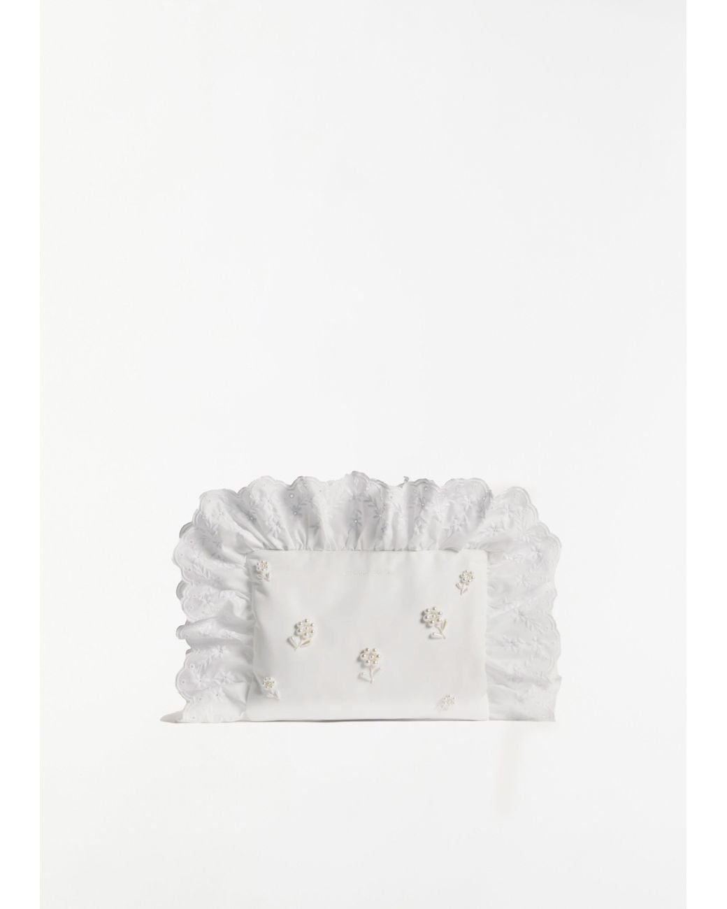 Simone Rocha White Embellished Pillowcase Clutch Bag