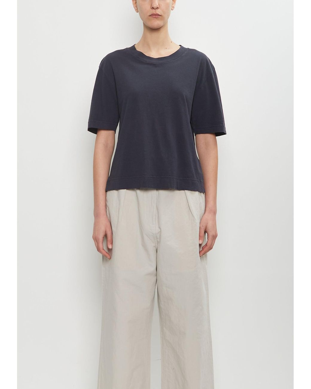 MHL by Margaret Howell Cotton Linen Simple T-shirt in Blue | Lyst UK