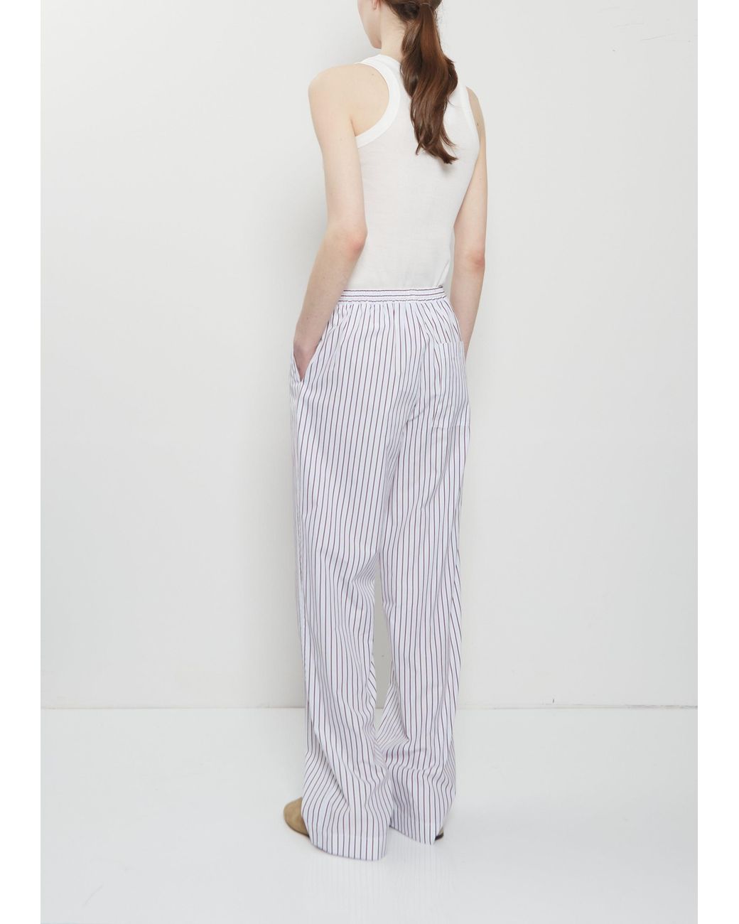 Loulou de Saison White Cisco Cotton Pants