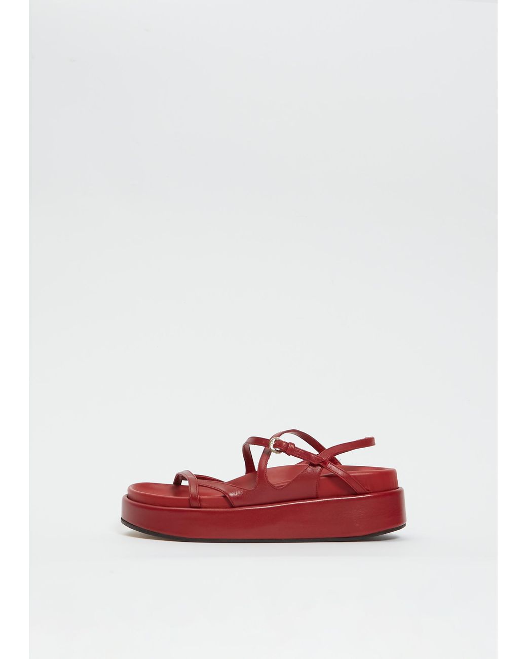 Dries Van Noten Strappy Sandals in Red | Lyst UK