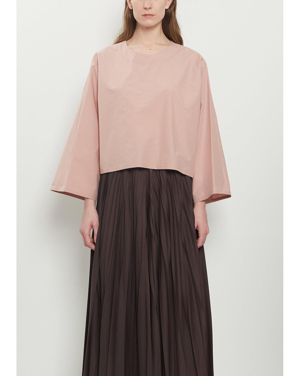 Dusan Pink Cotton Popeline Chunky T-shirt