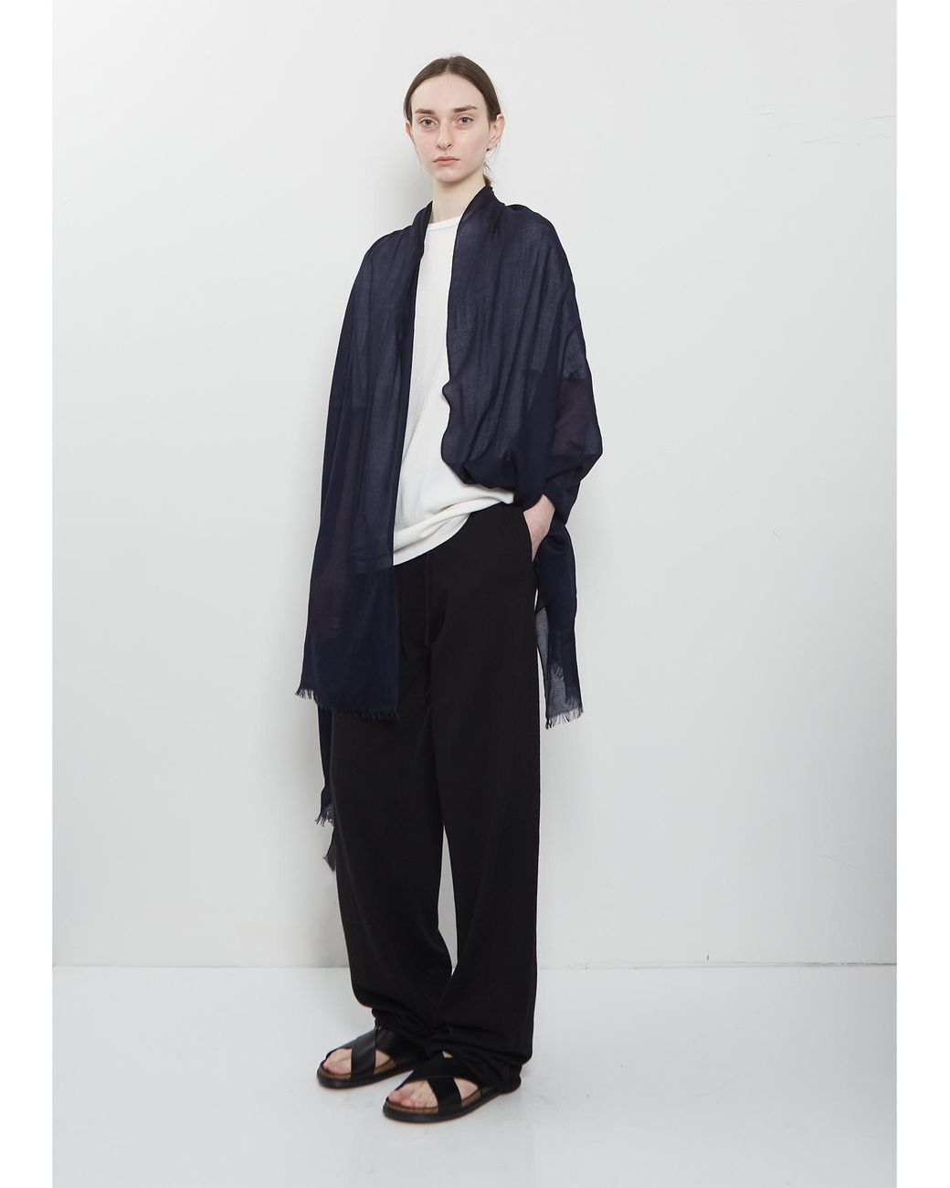 Denis Colomb Blue Cashmere Cloud Stole