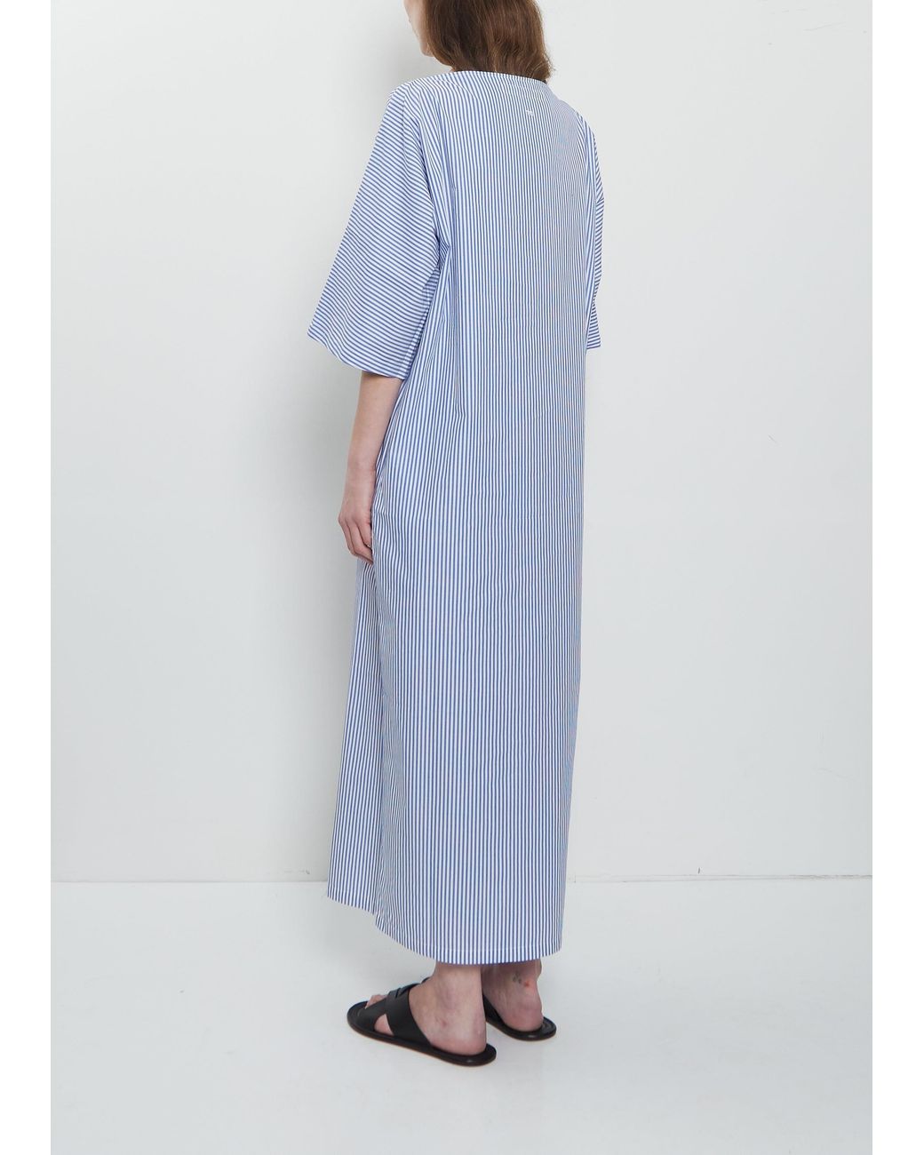 Meta Campania Collective Blue Oona Batwing Stripe Dress