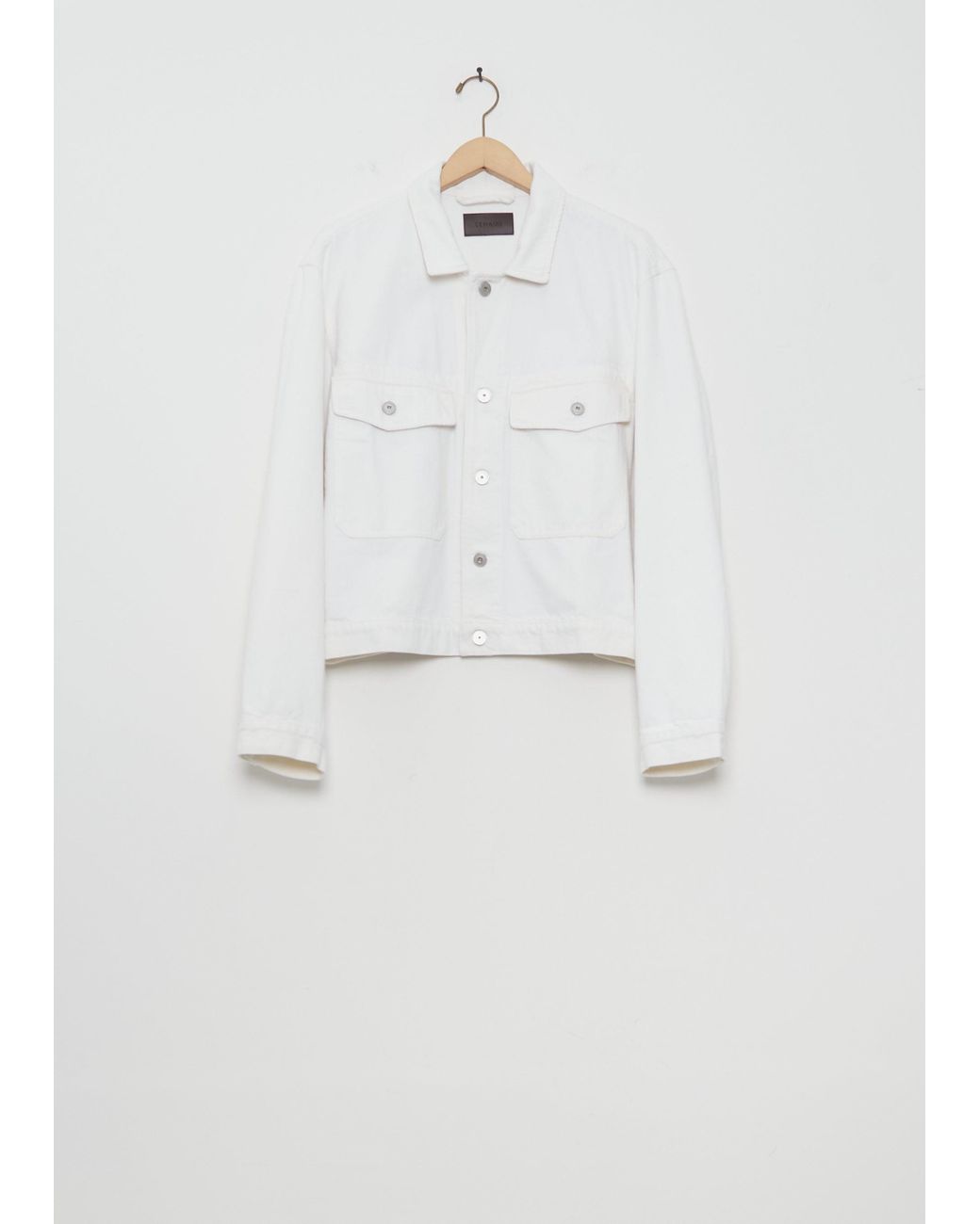 Lemaire White Denim Trucker Jacket