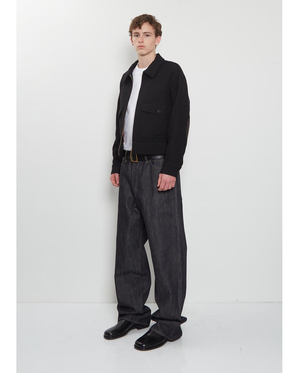 Visvim Men Black Langley Wool Linen Jacket