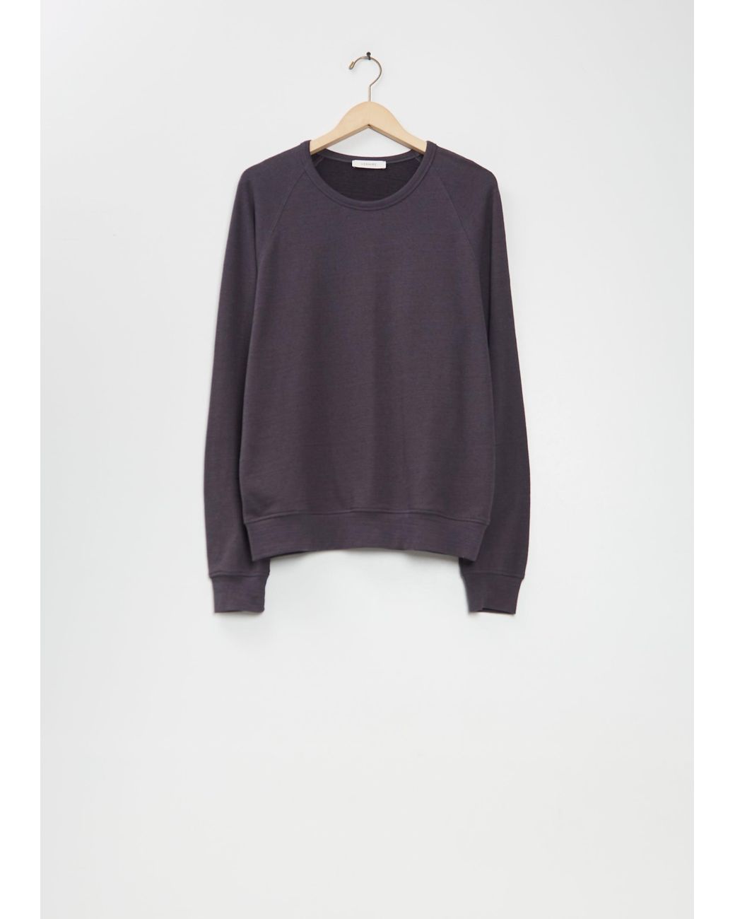 Lemaire Blue Crew Neck Cotton Wool Sweatshirt