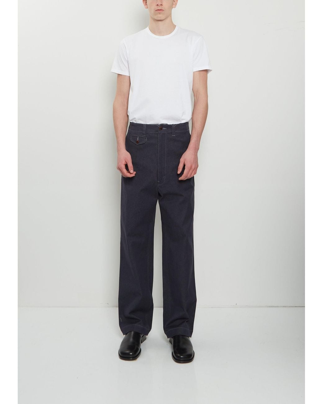 Junya Watanabe White Re-dyed Denim Pants