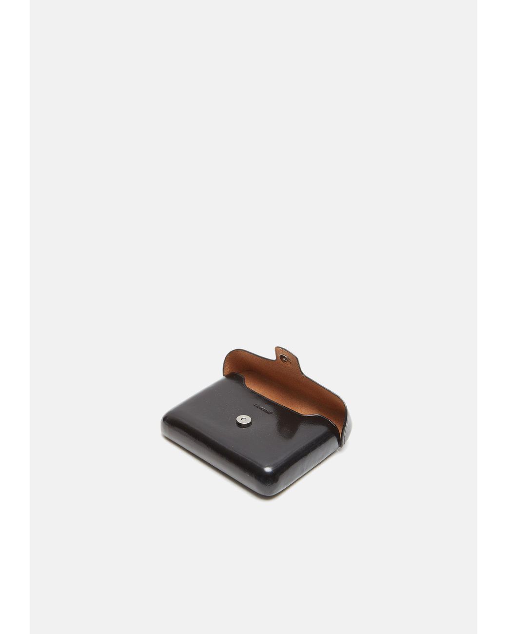 Lemaire Leather Card Case in Black
