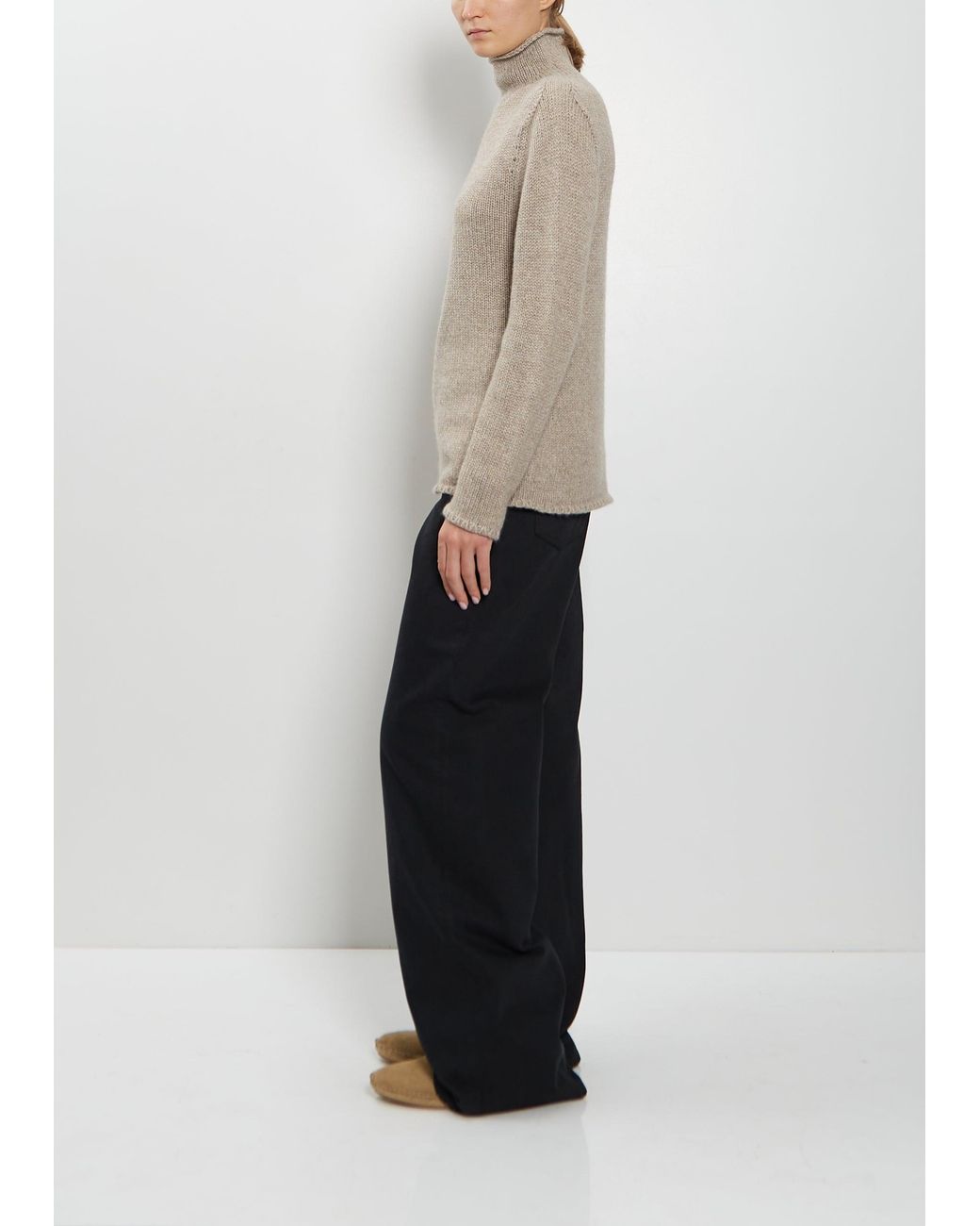 The Row Natural Mariam Cashmere Top