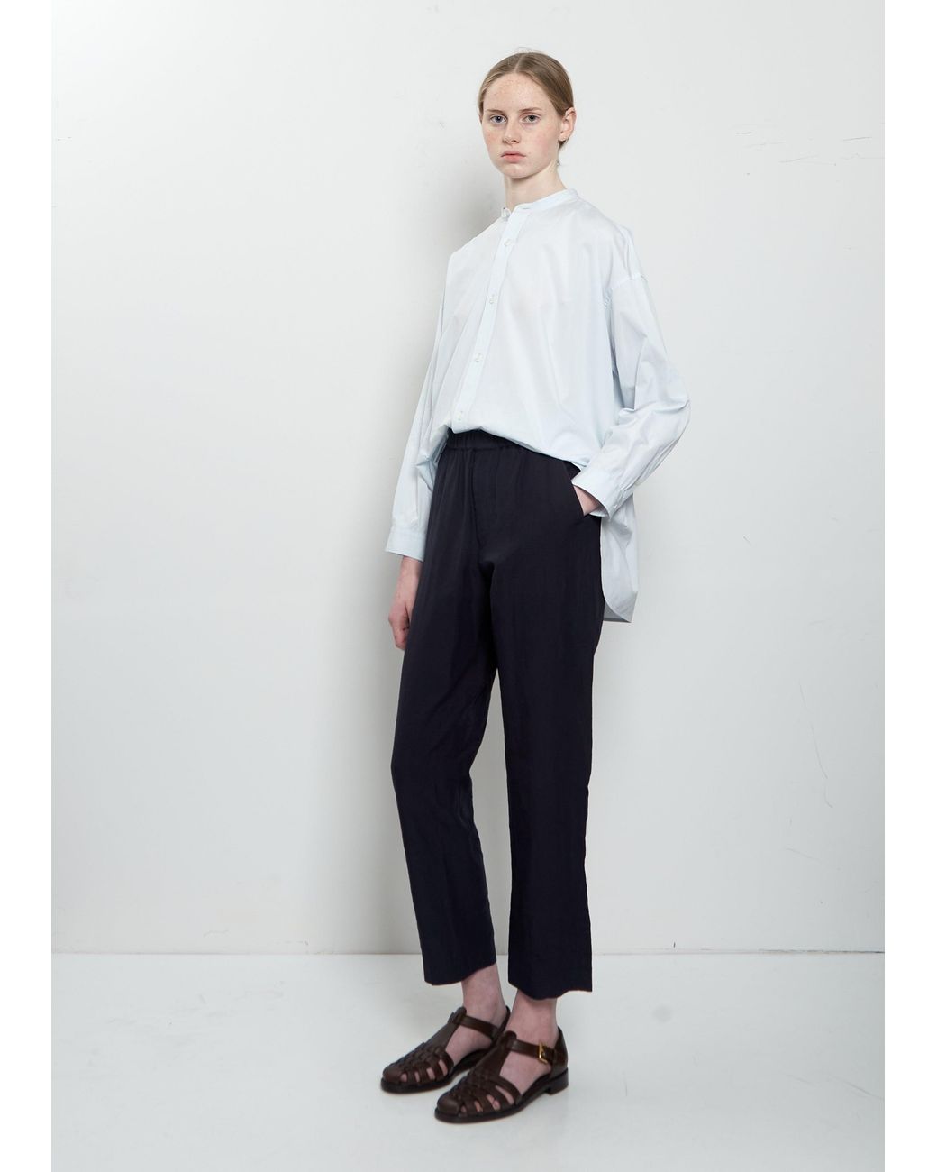 Arts & Science Blue Easy Linen Tapered Pants